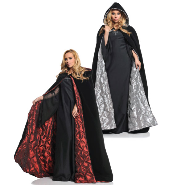 63 inch Deluxe Velvet Cape with Satin Lining - Costume Holiday House